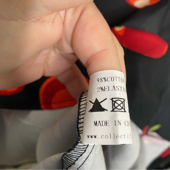 ✨NWT Collectif Regina Doll Cherry Stem Pinup Rockabilly 50s Midi Dress Small 6 - Picture 11 of 12